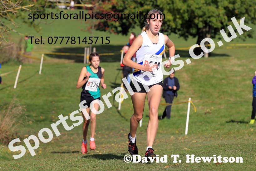 SWomens under-17s 2022 Northern Cross Country Relays, Graves Park, Sheffield. Photo: David T. Hewitson/Sports for All Pics